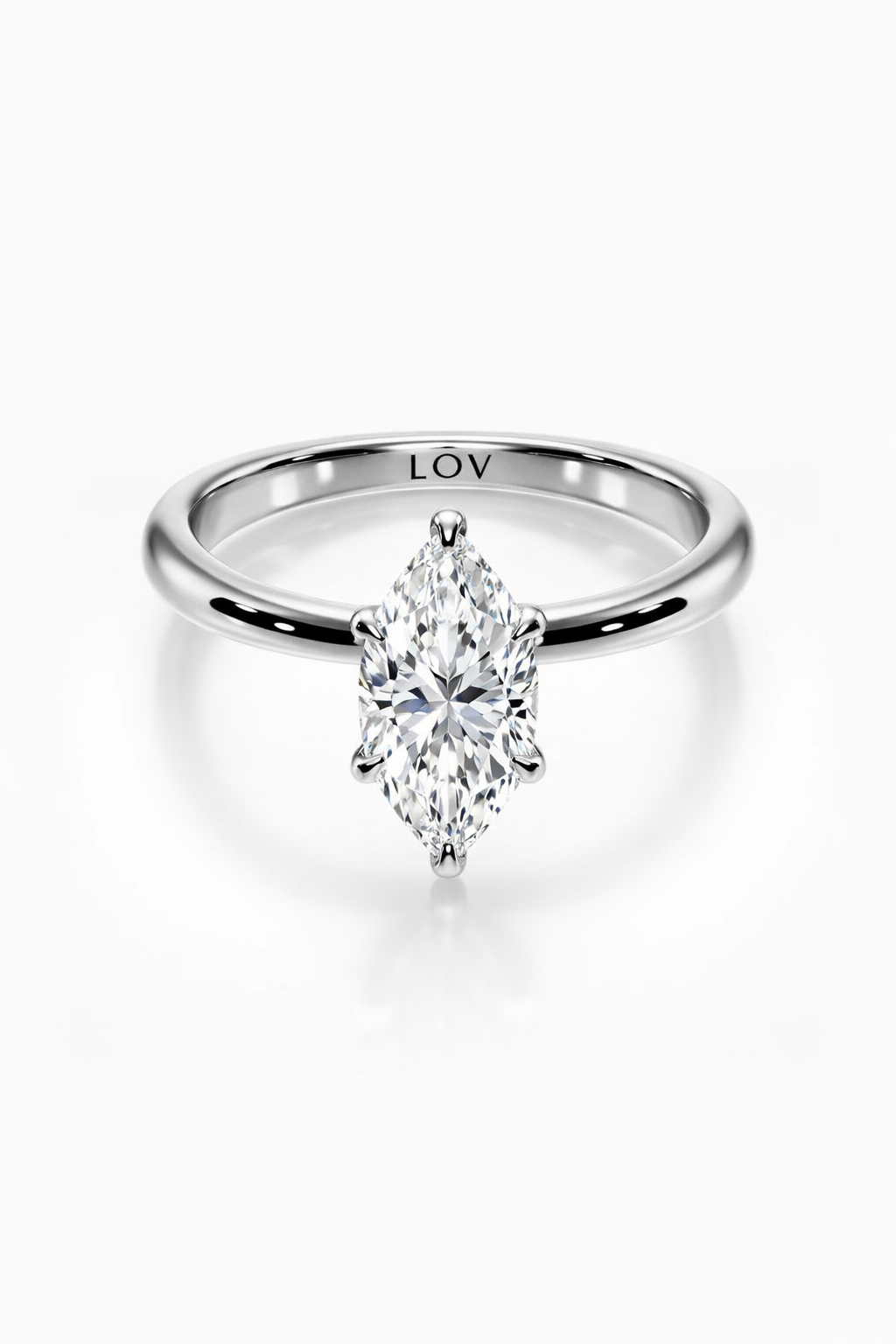 Solitaire White Gold