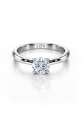 Solitaire White Gold