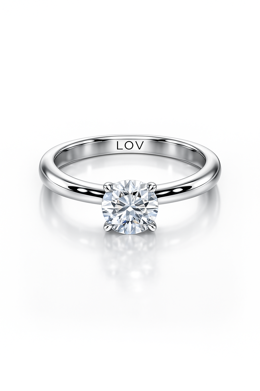 Solitaire White Gold